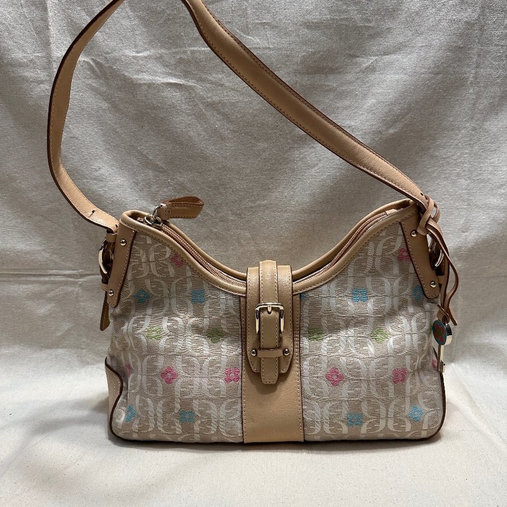 EUC RARE Fossil Signature Flower Power Hobo